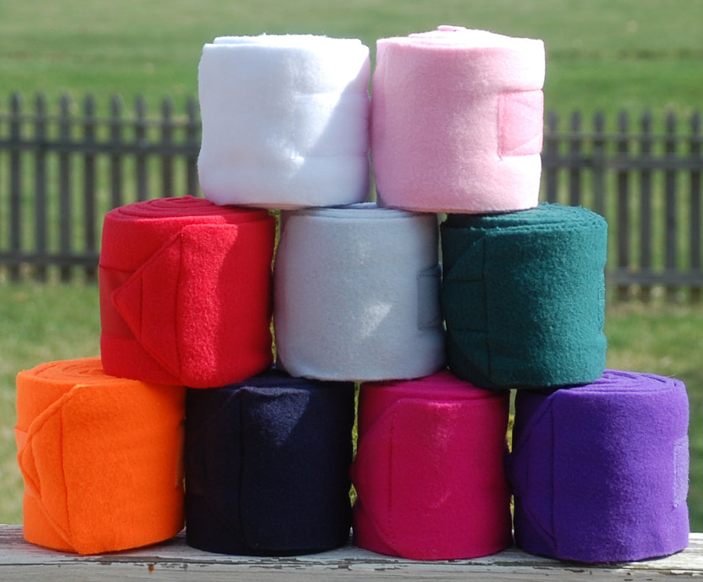 Guêtres De Protection Pour Cheval - Standing Wraps - Set JAUNE - Qualité Textile