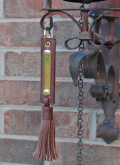 Leather Tassel Key Chain